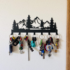 Metal Mountain Key Holder Gift for Hikers and Climbers