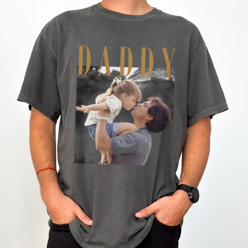 Custom Photo Dad Shirt, Custom Photo Shirt for Dad, Father's Day Shirt, Fathers Day Gift 2025, Grandpa Gift, Dad Gift