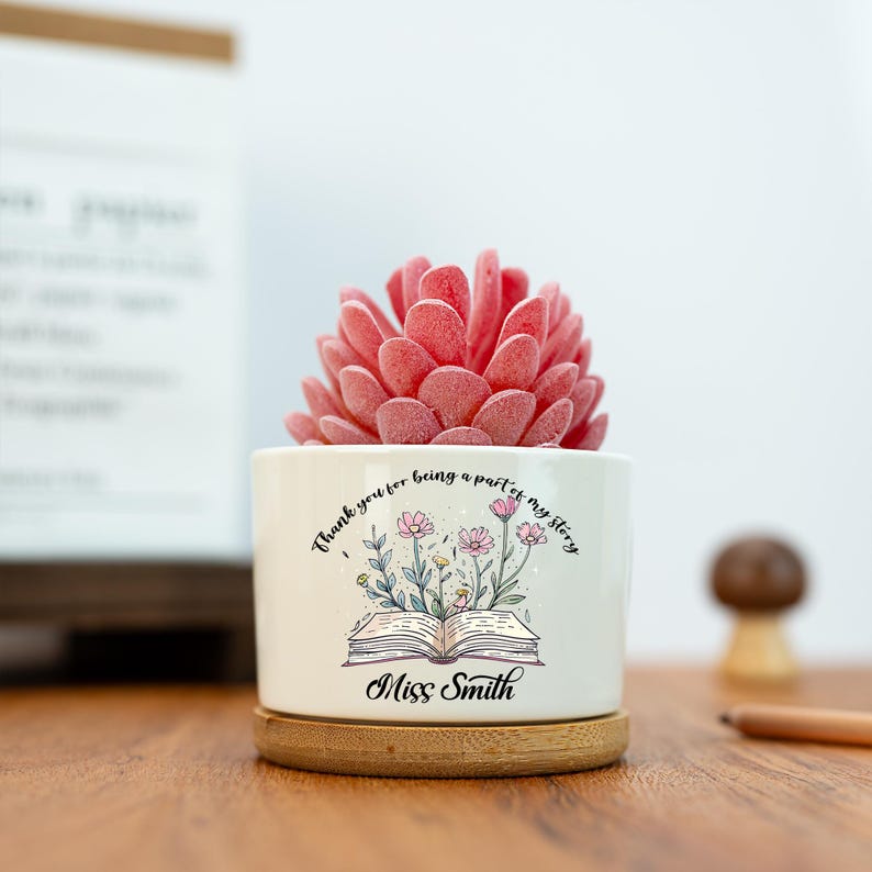 Thank You for Being A Part of My Story Flower Pot,Floral Planter Gift,Mini Succulent Planter,Appreciation Gift,Teacher Gift,Thank You Gift