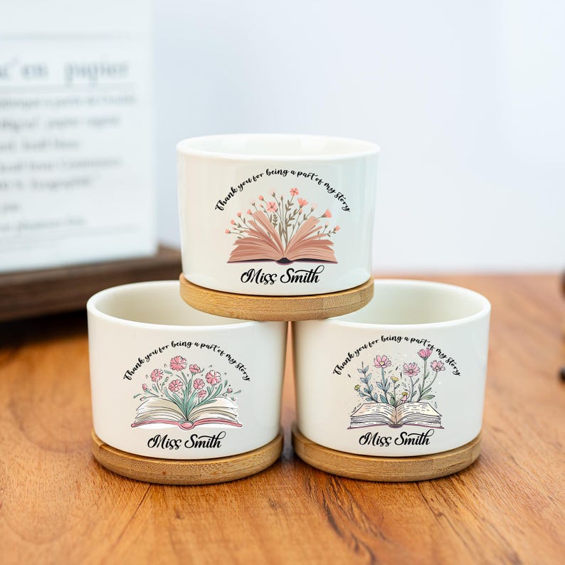 Thank You for Being A Part of My Story Flower Pot,Floral Planter Gift,Mini Succulent Planter,Appreciation Gift,Teacher Gift,Thank You Gift