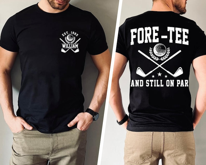 40th Birthday Golf Shirt: Personalized Tee for Dad