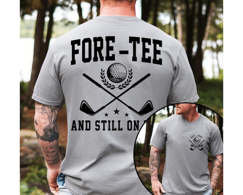 40th Birthday Golf Shirt: Personalized Tee for Dad