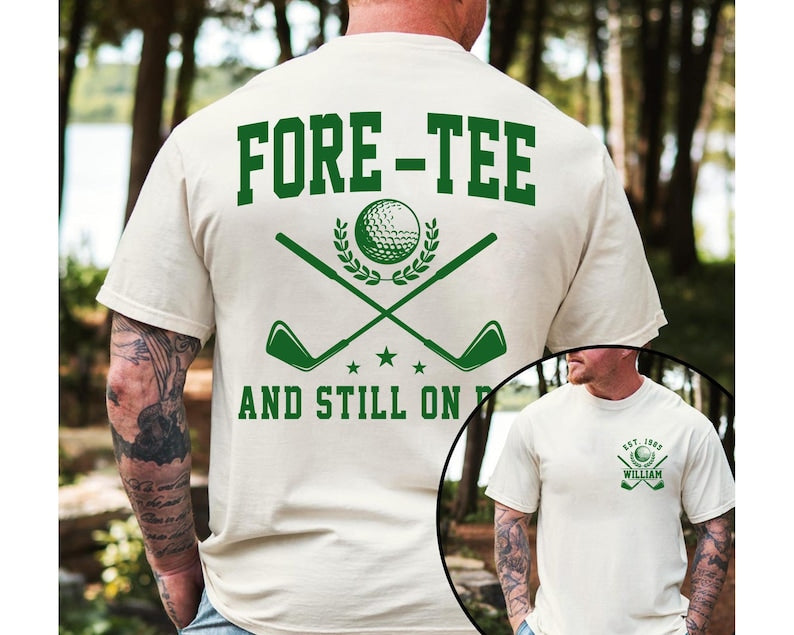 40th Birthday Golf Shirt: Personalized Tee for Dad