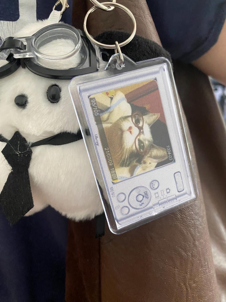 Custom digital camera keychain | kpop, phone charm, celebrity, anime, friendship
