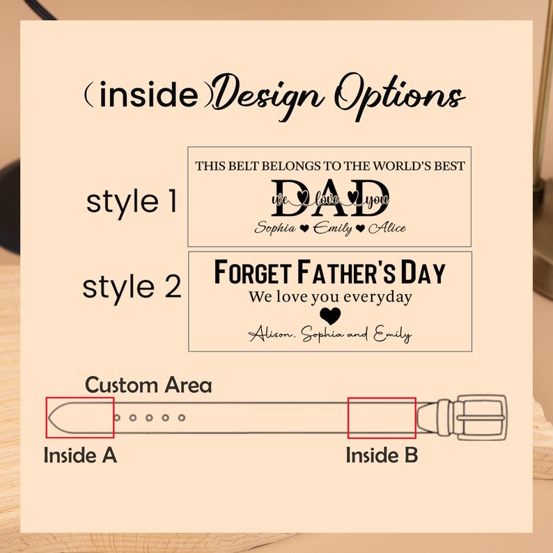 Custom Leather Belt for Dad, Personalized Dad Leather Belt, Father's Day Gifts, Funny Gift for Dad, Grandpa, Husband, Engraved Men's Belt
