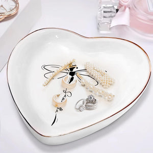 Personalized Dragonfly Jewelry Dish, Ring Tray for Women, Inspirational Gift for Her, Maid Of Honor Gift, Grandma Gift,Nature Lover Keepsake