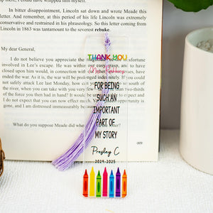 Teacher Appreciation Gifts,Custom Bookmark For Teacher,Thank You Gifts,Gifts for Teacher,Back To School Gifts,Bookmark Gifts for Teacher