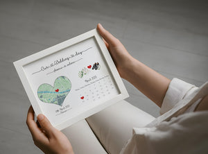 Wedding Map frame Gift, Personalised Wedding engaged Frame, Wedding Date Gift, Wedding Gifts, Couple Gift, Wedding Location Gift, new couple
