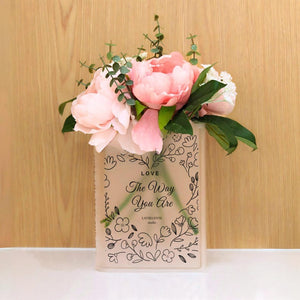 Blooming Acrylic Book Vase Home Decor Gifts for Book Lovers and Readers Bookish Gifts for Special Occasions, Birthdays, and Housewarmings