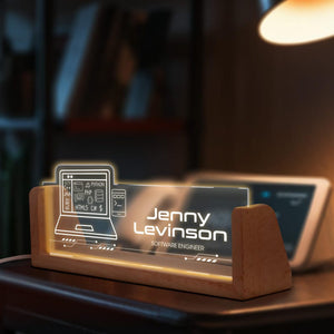 Software Engineer Desk Sign, Custom Computer Science Office Decor, Thank you Gift for Data Developer, QA Tester Engineering Graduation Gift