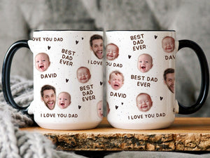 Custom photo coffee mug, Personalized cup with photo, Custom picture mug for Dad/ Grandpa, Custom mug