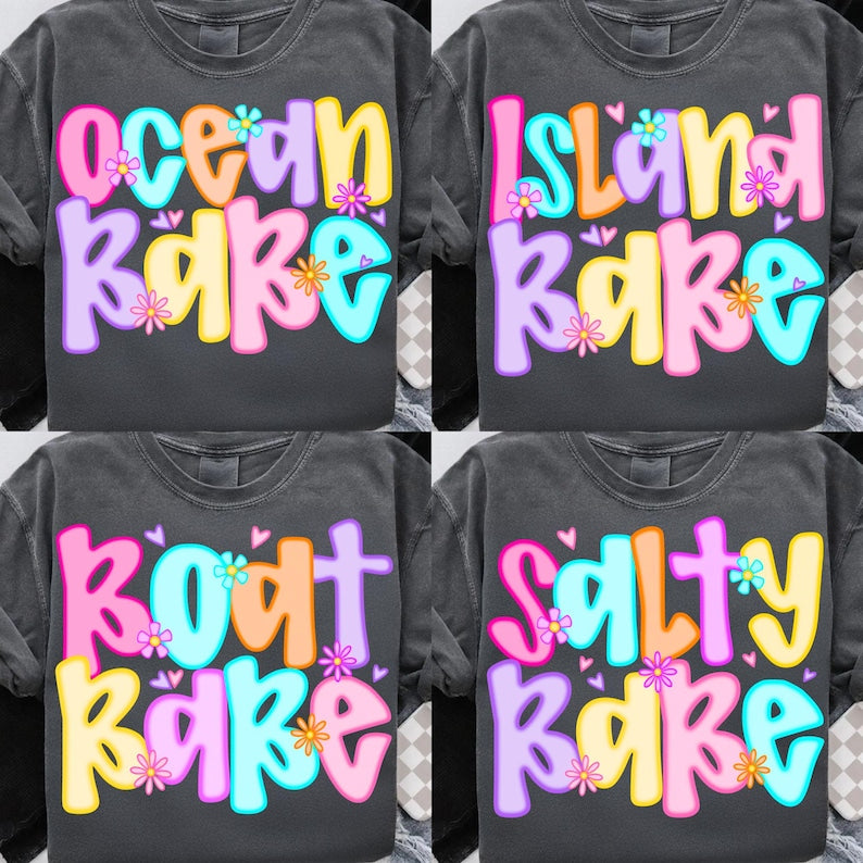 Preppy Sunshine Beach Life T-Shirt | Trendy Summer Shirt | Salty Ocean Boat Island Babe T-Shirt | Lake Pool River Life