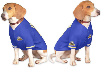 Custom Dog Jersey, Personalized Stitched or Printed Name Number Logo - Team Dog Shirt, Pet Jersey Softball Style Outfit for Small Dogs Cats