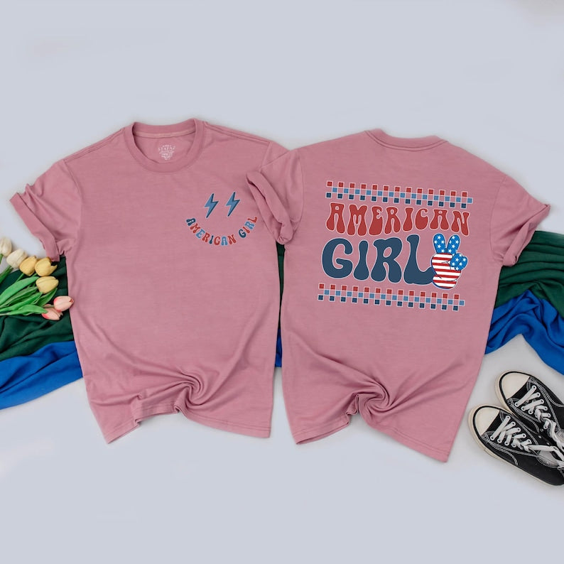 Personalized 4th of July Family Matching Shirts - Retro USA Patriotic Independence Day Clothes