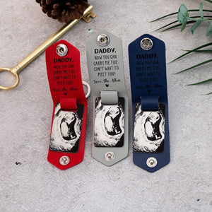Custom Ultrasound Keychain, Daddy Carry Me, Bump keyring, New Dad gifts, Birthday Gift from Bump, New Born Keepsake,1st Fathers Day Gifts