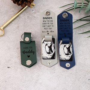 Custom Ultrasound Keychain, Daddy Carry Me, Bump keyring, New Dad gifts, Birthday Gift from Bump, New Born Keepsake,1st Fathers Day Gifts