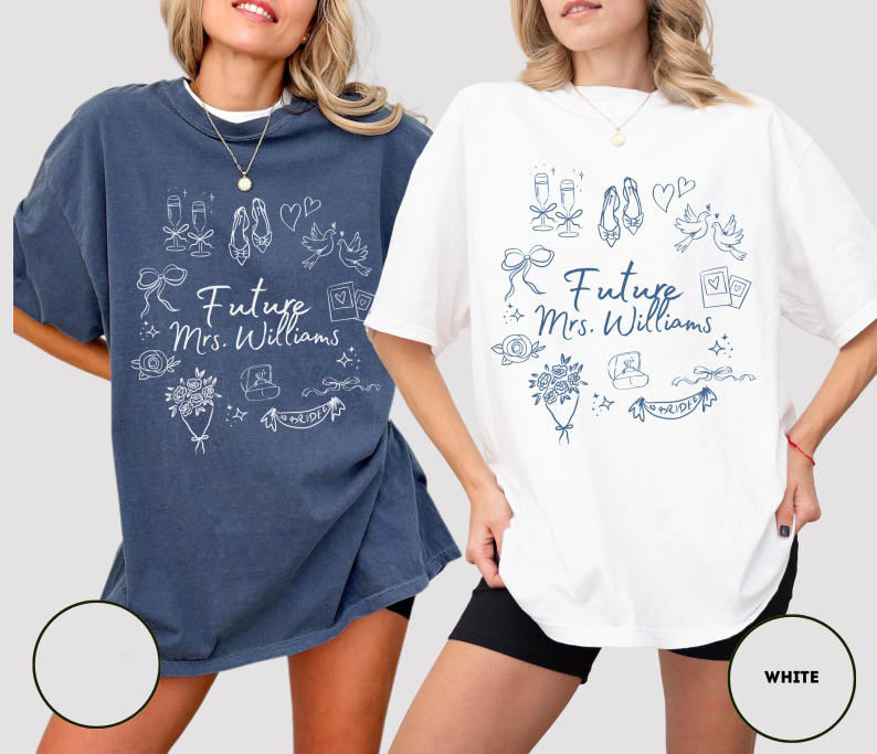 Future Mrs Shirt Custom Engagement Shirt Personalized Bride Shirt Engagement Gift For Anniversary Wifey Shirt Newly Engaged Gift