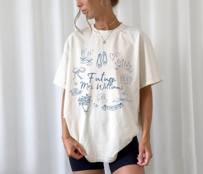 Future Mrs Shirt Custom Engagement Shirt Personalized Bride Shirt Engagement Gift For Anniversary Wifey Shirt Newly Engaged Gift