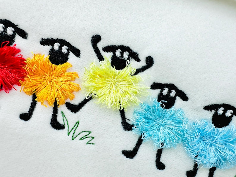 Funny Fuzzy Sheep Fringed Lamb Sweatshirt - Sheep Shirt, Funny Gift for Sheep Lover, Sheep Mom, Vegan Shirt, Farm Animal Shirt, Country Girl il_794xN.6866686984_67vk.jpg