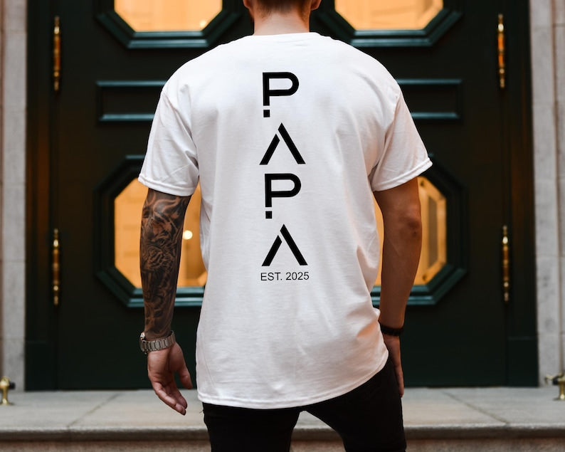 Dad T-Shirt with children's names and birth years Gift for the best dad Personalized Father's Day gift Birthday gift for dad