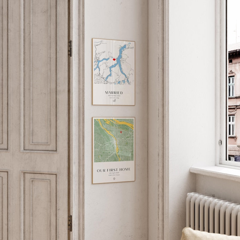 Personalized Engagement Print, Engagement Gift, Gift For Engaged Couple, Gift for Couples, Engagement Map Print Gift, Proposal Print Gift