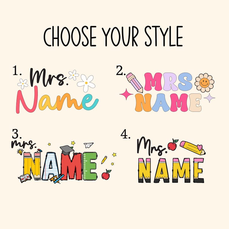 Teacher Appreciation Gifts, Custom Pencil Alphabet Teacher Keychain, Custom Backpack Teacher Name Tag, Teacher Gift