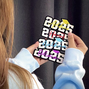 Custom Class of 2025 Patch Graduation Keepsake Gift for Her or Him, Senior Grad 2025 Decor, Embroidered Patch for School or College