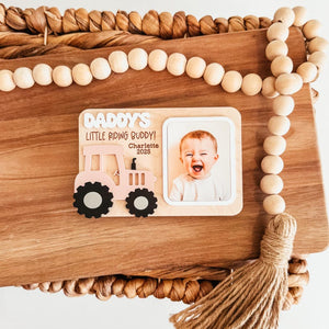 Fridge Photo Magnet, Custom Photo Magnet, Tractor Fridge Magnet, Dad Photo Magnet, Grandpa Photo Magnet, Picture Magnet, Photo Frame Magnet