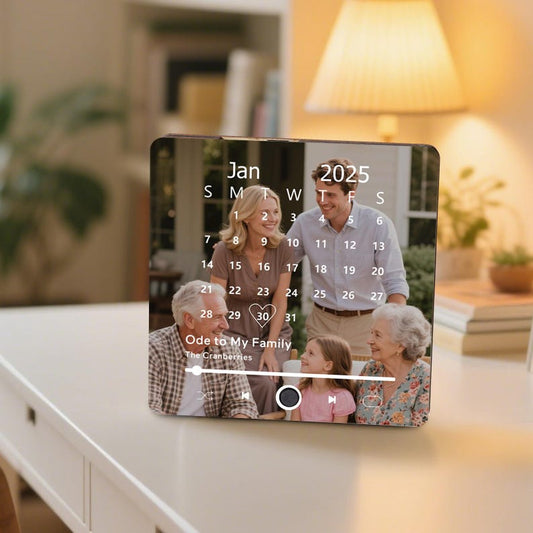 Personalized Music Gift Fridge Magnet.Custom Photo Fridge Magnets.Play Song Music Box.Photo Music Box.Father's Day Gifts.Anniversary Gift