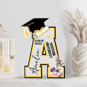 Personalized Graduation Acrylic Block, Custom 2026 Graduation Plaque with Name, Senior Decor, Class of 2026 Keepsake Gift