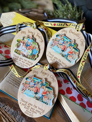 Class Picture Ornament, Gift for Teacher from Classroom, Gift from Classroom, Personalized Teacher Gift, Gift from Students