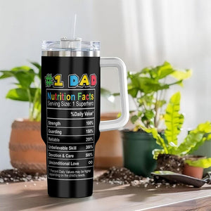 Daddio Tumbler 40oz, Gaming Daddy Coffee Mug, Dad Drinking Cup, Birthday Christmas Father Day Gifts, Gift for New Dad Husband Papa Grandpa