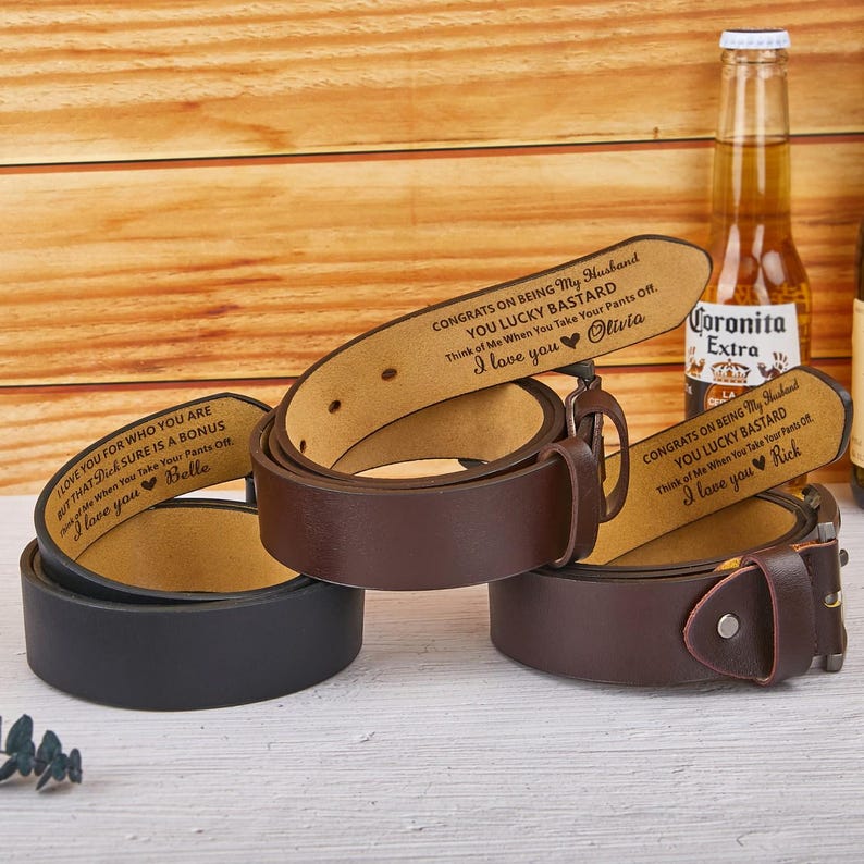 Personalized Leather Belt Anniversary Handmade Belt, Custom Leather Belt for Daddy, Father s Day Gift for Boyfriend, Unique Gift for Husband