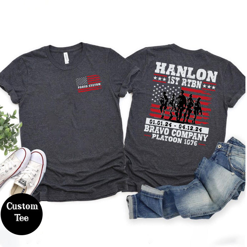 Custom Military Graduation T-Shirt: Family Day Boot Camp Gift Military Graduation Shirts, Graduation Day Tee, Personalized Military Gifts