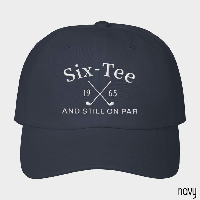 60th Birthday Gift for Men,60th Birthday Golf Hat,Six-Tee And Still On Par,Grandpa Dad 60th Birthday Gift,Golf Lover Golfing Gift for 60th