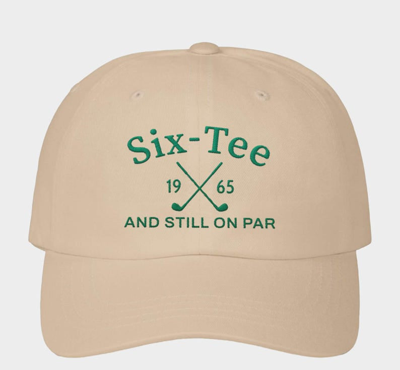 60th Birthday Gift for Men,60th Birthday Golf Hat,Six-Tee And Still On Par,Grandpa Dad 60th Birthday Gift,Golf Lover Golfing Gift for 60th