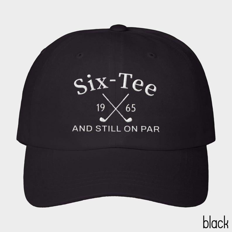 60th Birthday Gift for Men,60th Birthday Golf Hat,Six-Tee And Still On Par,Grandpa Dad 60th Birthday Gift,Golf Lover Golfing Gift for 60th