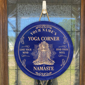 Custom Wood Sign Wall Plaque Decor For Yoga Studio, Zen Den, Meditation Room, Mindfulness Space, Namaste Sign, Yoga Gifts