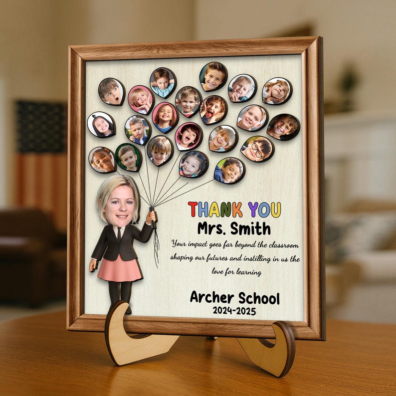 Teacher Appreciation Gifts, Teacher Gift from Class, Personalized Teacher Thank You Gift from Students, End of Year Teacher Gift from Class