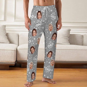 Custom Best Dad Ever Pajama Pants,Personalized Father's Day Gift,Custom Pajama Pants,Custom Photo Pjs,Best Dad Mom Picture Trousers,his Gift