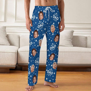 Custom Best Dad Ever Pajama Pants,Personalized Father's Day Gift,Custom Pajama Pants,Custom Photo Pjs,Best Dad Mom Picture Trousers,his Gift