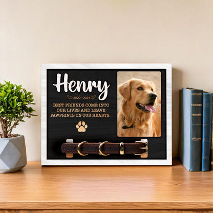 Memorial Pet Collar Holder Sign, Dog Memorial Frame With Collar Holder, Dog Memorial Gifts, Pet Loss Gifts,Pet Sympathy Gift, Pet Loss Gift