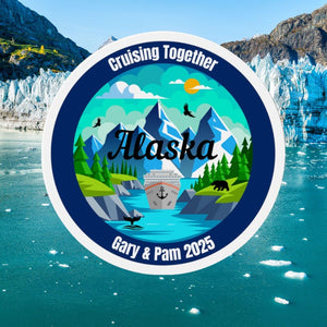 Personalized Alaska Cruising Together Magnet, Alaskan Cruise Door Magnet, Alaska Cruise Magnets, Family Cruise Gift, Cruise Door Decorations