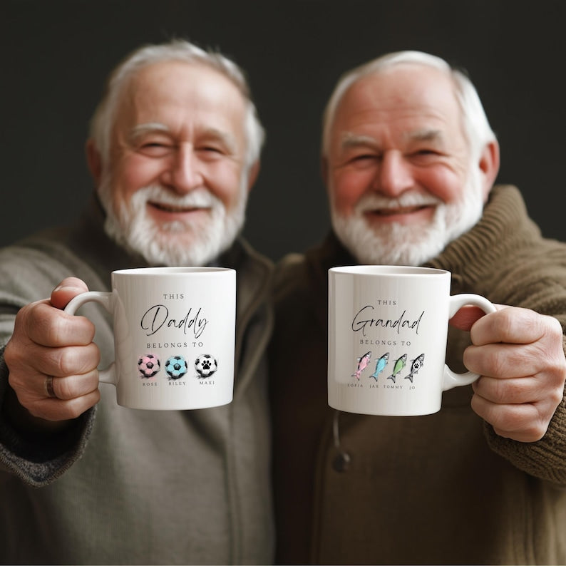 Personalised Mugs, Fathers Day Gifts, Gifts For Dad, Golf Gifts, Gifts For Him, Football Gifts, Grandad Gifts, Fishing Gifts, Coffee Mugs
