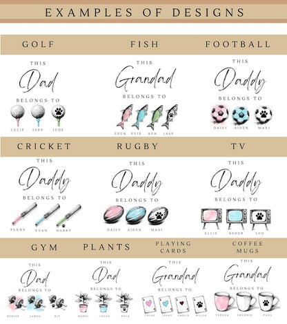 Personalised Mugs, Fathers Day Gifts, Gifts For Dad, Golf Gifts, Gifts For Him, Football Gifts, Grandad Gifts, Fishing Gifts, Coffee Mugs