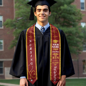 Customized Nursing Stole, Nursing Graduation Stole, RN Stole Nursing Stole Graduation 2025, Nursing Graduation, Nursing Stole Graduate 2026