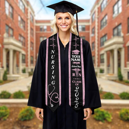 Customized Nursing Stole, Nursing Graduation Stole, RN Stole Nursing Stole Graduation 2026, Nursing Graduation, Nursing Stole Graduate 2026