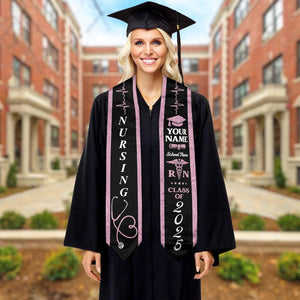 Customized Nursing Stole, Nursing Graduation Stole, RN Stole Nursing Stole Graduation 2025, Nursing Graduation, Nursing Stole Graduate 2026