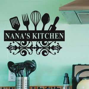 Custom Metal Sign for Kitchen,Personalized Kitchen Wall Decor,Metal Kitchen Sign,Kitchen Wall Art,Metal Cooking Decor,Metal Kitchen Gifts