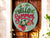 Hello Summer Round Strawberry Sign MDF Wood Wall Decor | Colorful Summer Door Hanger | Seasonal Farmhouse Sign